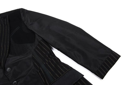 Jean Paul GAULTIER HOMME Stripe Inside Jacket Black Size 48