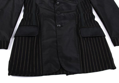 Jean Paul GAULTIER HOMME Stripe Inside Jacket Black Size 48