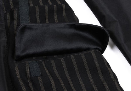 Jean Paul GAULTIER HOMME Stripe Inside Jacket Black Size 48