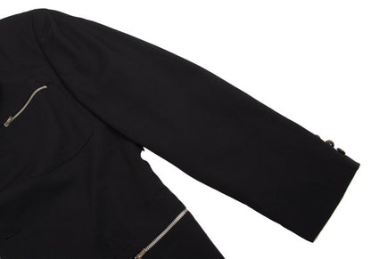 Jean Paul GAULTIER HOMME Wool Zip Jacket Black Size 48