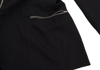 Jean Paul GAULTIER HOMME Wool Zip Jacket Black Size 48
