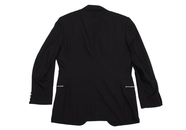Jean Paul GAULTIER HOMME Wool Zip Jacket Black Size 48