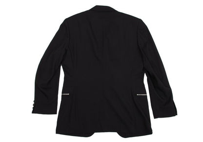 Jean Paul GAULTIER HOMME Wool Zip Jacket Black Size 48