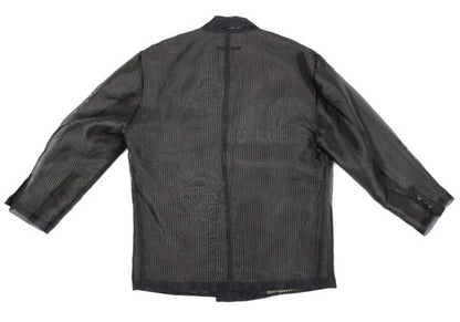 Jean Paul GAULTIER HOMME Sheer Layered Jacket Black Size M
