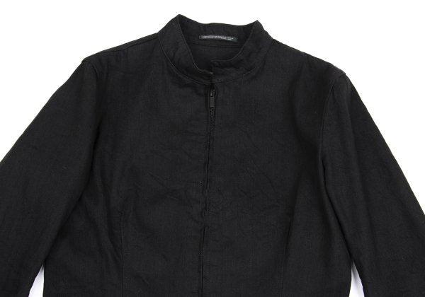 Yohji Yamamoto FEMME 22AW Raw Hem Denim Jacket Black Size 2