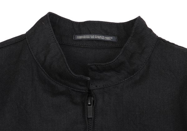 Yohji Yamamoto FEMME 22AW Raw Hem Denim Jacket Black Size 2