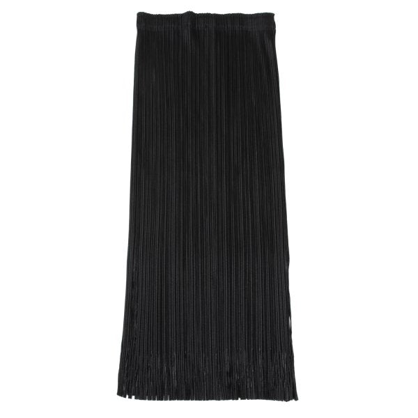 ISSEY MIYAKE FETE Pleated Hem Cut Design Skirt Black Size 3
