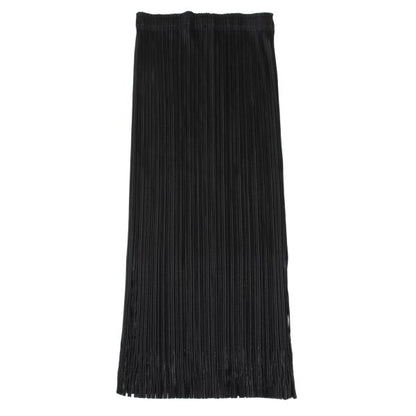 ISSEY MIYAKE FETE Pleated Hem Cut Design Skirt Black Size 3