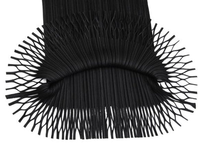 ISSEY MIYAKE FETE Pleated Hem Cut Design Skirt Black Size 3