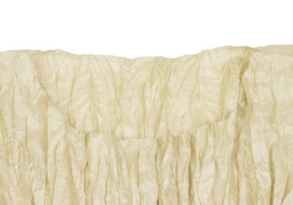 ISSEY MIYAKE Polyester Wrinkle Pleats Shirt Cream Size M