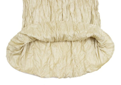 ISSEY MIYAKE Polyester Wrinkle Pleats Shirt Cream Size M