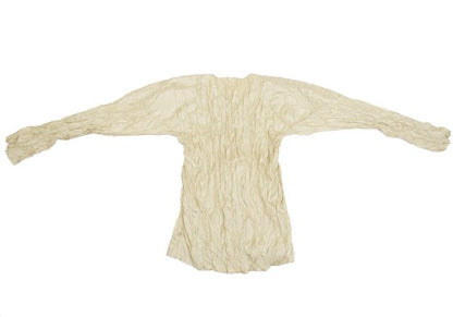 ISSEY MIYAKE Polyester Wrinkle Pleats Shirt Cream Size M
