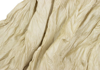 ISSEY MIYAKE Polyester Wrinkle Pleats Shirt Cream Size M