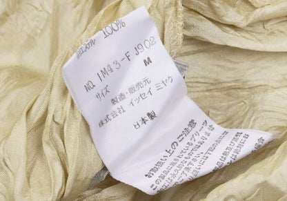 ISSEY MIYAKE Polyester Wrinkle Pleats Shirt Cream Size M