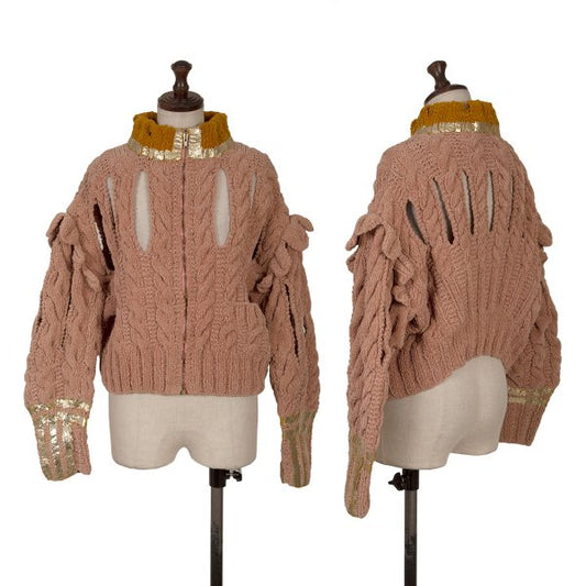 Vivienne Westwood 91SS Foil Print Cotton Knit Jacket Size M
