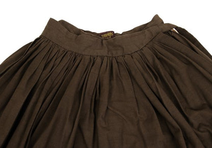 Worlds End VW Native Print Cotton Wrap Skirt Brown Size M