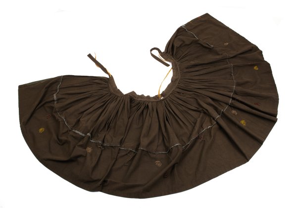 Worlds End VW Native Print Cotton Wrap Skirt Brown Size M