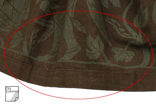 Worlds End VW Native Print Cotton Wrap Skirt Brown Size M