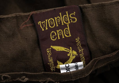 Worlds End VW Native Print Cotton Wrap Skirt Brown Size M