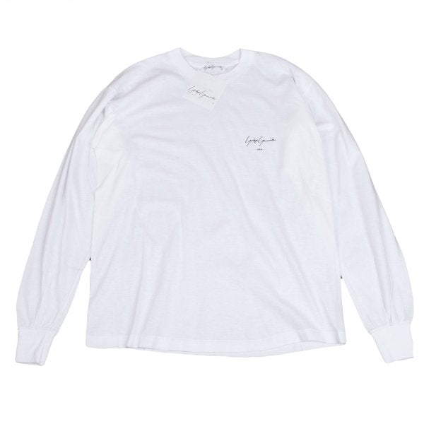 Yohji Yamamoto U.S.A. Cotton Logo Print T-Shirt White Size M