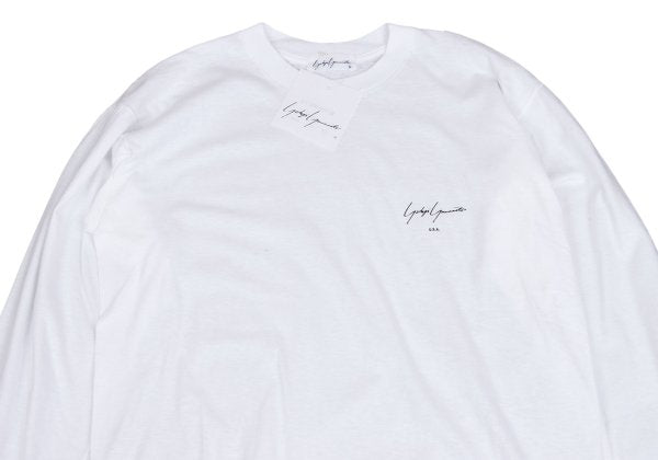 Yohji Yamamoto U.S.A. Cotton Logo Print T-Shirt White Size M