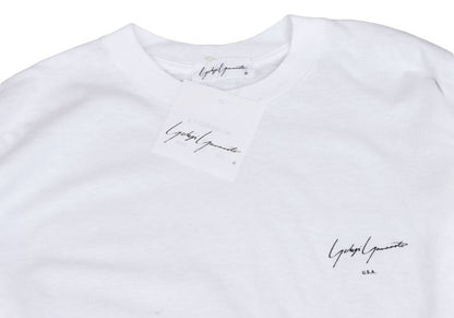Yohji Yamamoto U.S.A. Cotton Logo Print T-Shirt White Size M
