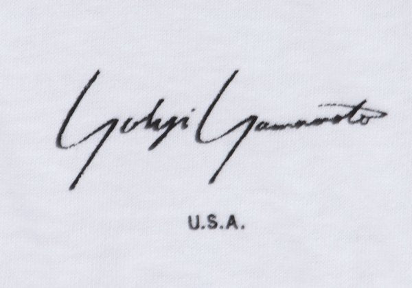 Yohji Yamamoto U.S.A. Cotton Logo Print T-Shirt White Size M