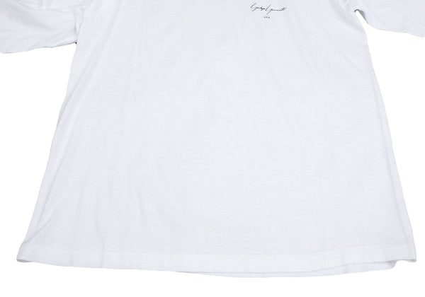 Yohji Yamamoto U.S.A. Logo Print Long T-Shirt White Size M