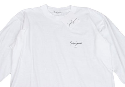 Yohji Yamamoto U.S.A. Logo Print Long T-Shirt White Size M