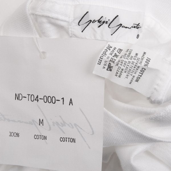 Yohji Yamamoto U.S.A. Logo Print Long T-Shirt White Size M