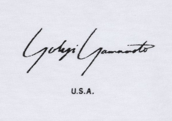 Yohji Yamamoto U.S.A. Logo Print Long T-Shirt White Size M