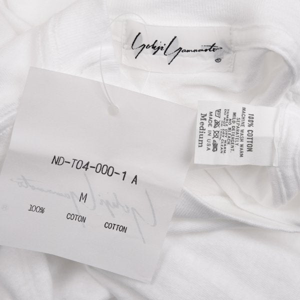 Yohji Yamamoto U.S.A. Logo Print Long T-Shirt White Size M