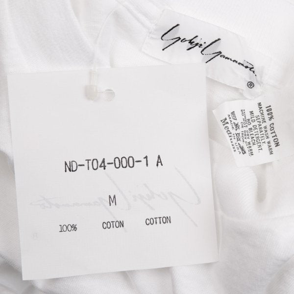Yohji Yamamoto U.S.A. Logo Print Long T-Shirt White Size M