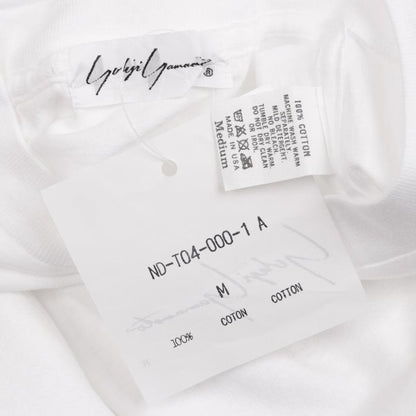 Yohji Yamamoto U.S.A. Logo Print Long T-Shirt White Size M
