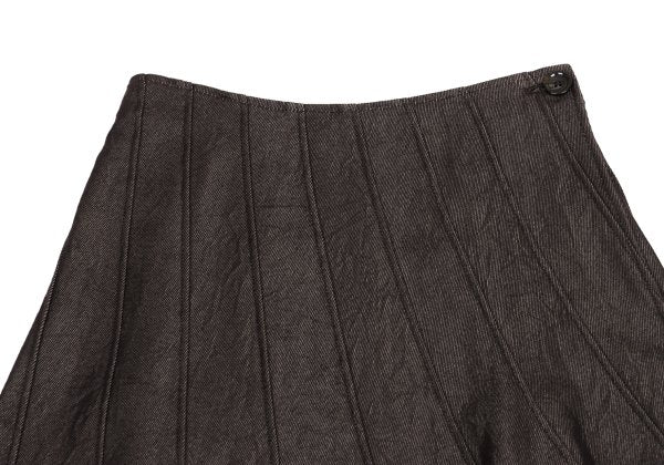 GRACE CONTINENTAL Cotton Poly Wrinkled Skirt Brown Size 36