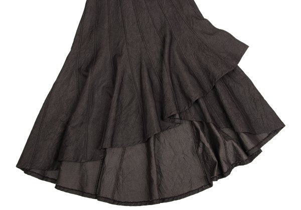 GRACE CONTINENTAL Cotton Poly Wrinkled Skirt Brown Size 36