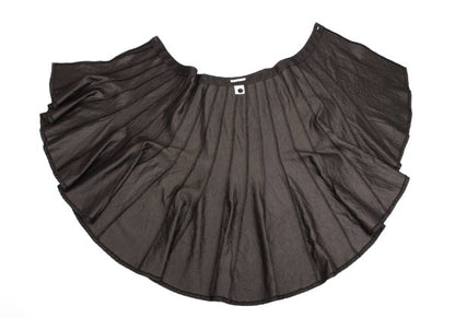 GRACE CONTINENTAL Cotton Poly Wrinkled Skirt Brown Size 36