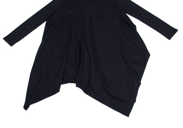 Y's Wool Back Mixed Material Tunic Blouse Size 2