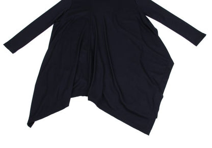 Y's Wool Back Mixed Material Tunic Blouse Size 2