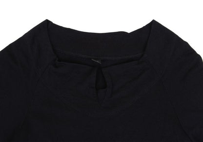 Y's Cotton Rayon Raglan Dress Black Size 2