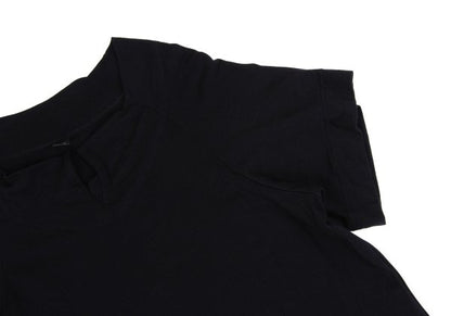 Y's Cotton Rayon Raglan Dress Black Size 2