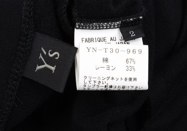 Y's Cotton Rayon Raglan Dress Black Size 2