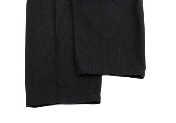 Y's for men Cotton Pinstripe 2-Tuck Pants Charcoal Size M