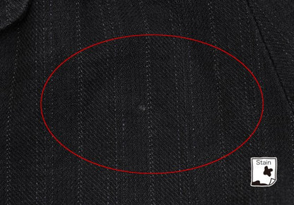 Y's for men Cotton Pinstripe 2-Tuck Pants Charcoal Size M