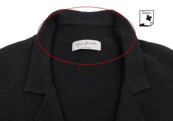 Yohji Yamamoto POUR HOMME Black 3-Button Jacket Size 3