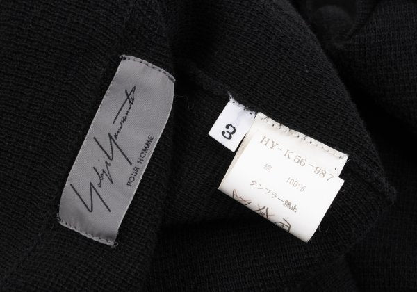 Yohji Yamamoto POUR HOMME Black 3-Button Jacket Size 3