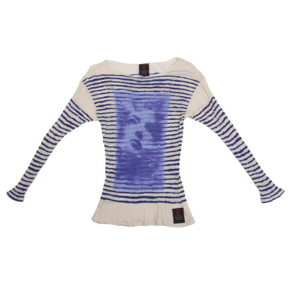 Jean Paul GAULTIER CLASSIQUE Frame Face Knit Ivory Size 48