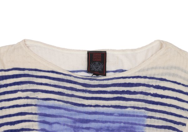 Jean Paul GAULTIER CLASSIQUE Frame Face Knit Ivory Size 48