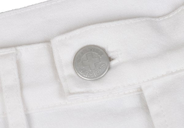 GAULTIER JEAN'S Trompe L'oeil Stretch Jeans White Size 48
