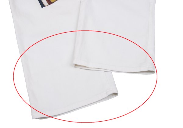 GAULTIER JEAN'S Trompe L'oeil Stretch Jeans White Size 48